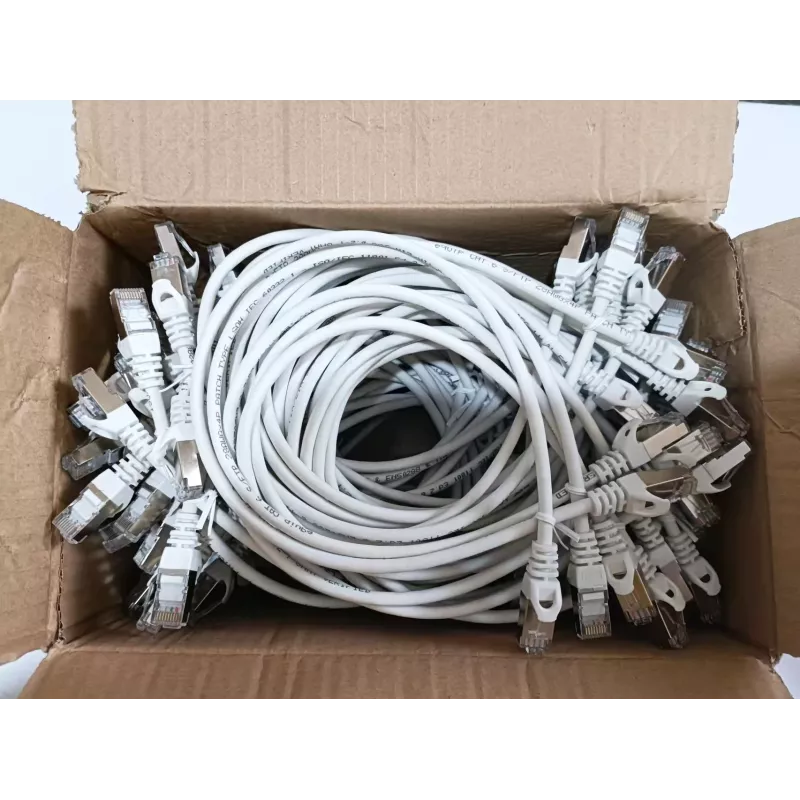 Equip Cat.6 S/FTP Patch Cable, 0.5m, White, 60pcs/set, 0.5 m, Cat6, S/FTP (S-STP), RJ-45, RJ-45, White