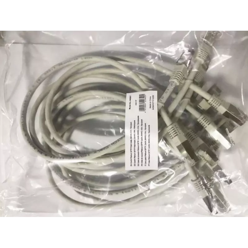 Equip Cat.6A Platinum S/FTP Patch Cable, Grey, 0.5m, 10pcs/set