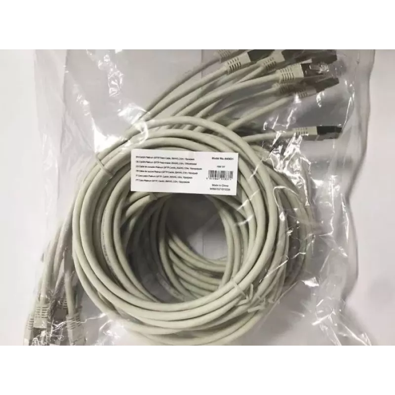Equip Cat.6A Platinum S/FTP Patch Cable, Grey, 2.0m, 10pcs/set