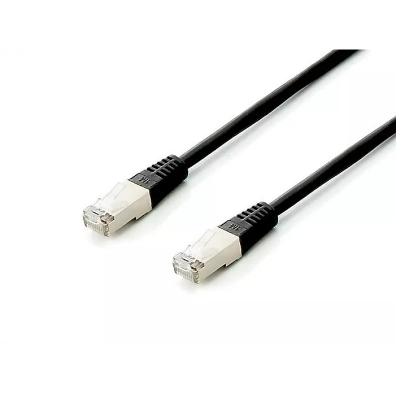 Equip Cat.6A Platinum S/FTP Patch Cable, Black, 0.5m, 10pcs/set