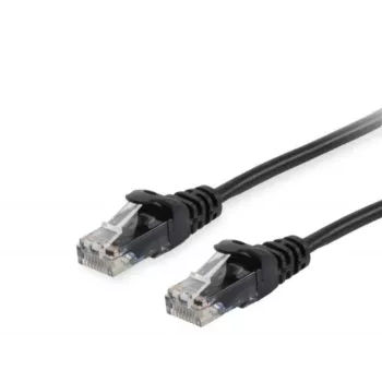 Patch Cable Equip Cat.6 RJ-45 U/UTP 0.15m Black