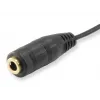 Equip Audio Split Cable, Black, 3.5 mm, 2 x 3.5 mm, Female, Male, Polyvinyl chloride (PVC)