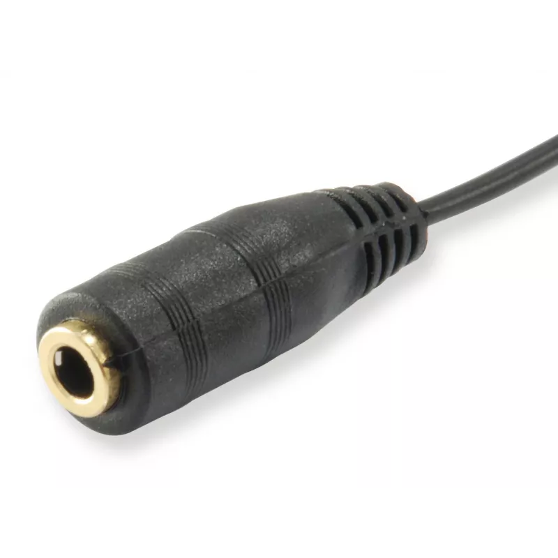 Equip Audio Split Cable, Black, 3.5 mm, 2 x 3.5 mm, Female, Male, Polyvinyl chloride (PVC)