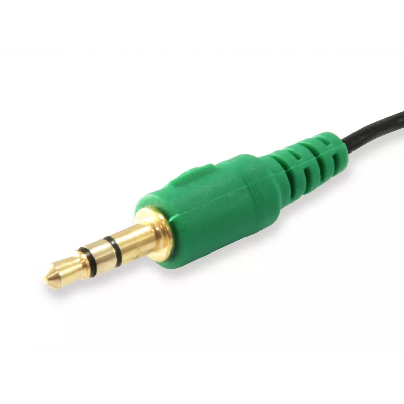 Equip Audio Split Cable, Black, 3.5 mm, 2 x 3.5 mm, Female, Male, Polyvinyl chloride (PVC)