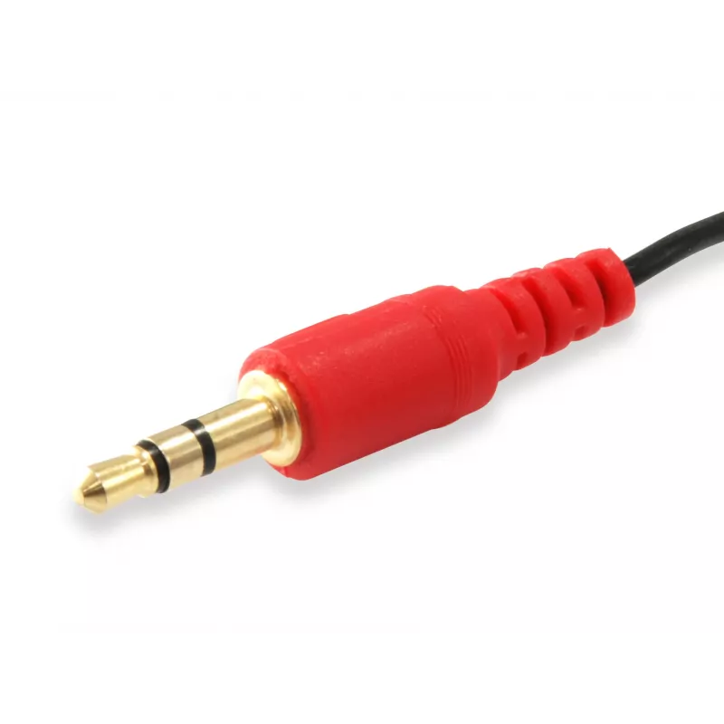 Equip Audio Split Cable, Black, 3.5 mm, 2 x 3.5 mm, Female, Male, Polyvinyl chloride (PVC)