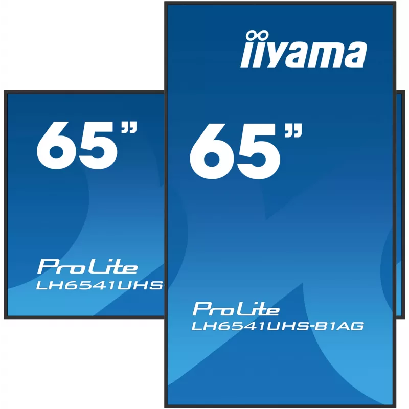iiyama LH6541UHS-B1AG Signage Display 163.8 cm (64.5 inch) LCD 500 cd/m² 4K Ultra HD Black 24/7