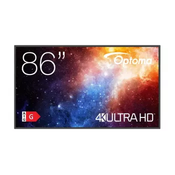 Digital signage flat panel Optoma N3861K 86 inch LED 4K Ultra HD