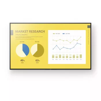 Sony FW-75EZ20L Signage Display Digital signage flat panel 190.5 cm (75 inch) LED Wi-Fi 350 cd/m² 4K Ultra HD Black Android 16/7