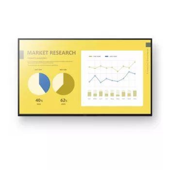 Sony FW-43EZ20L Signage Display Digital signage flat panel 109.2 cm (43 inch) LED Wi-Fi 350 cd/m² 4K Ultra HD Black Android 16/7
