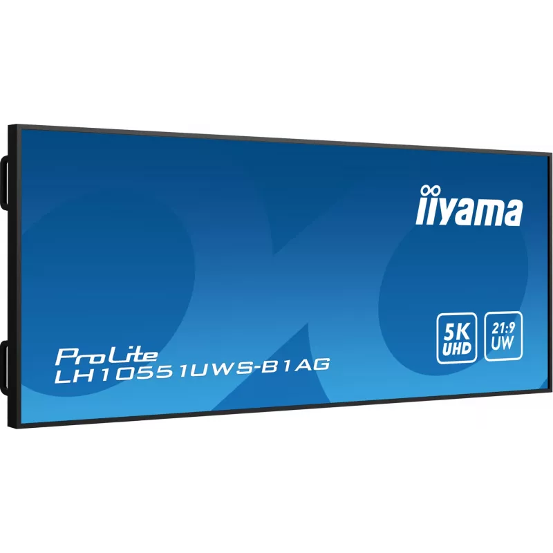 iiyama LH10551UWS-B1AG Signage Display Digital signage flat panel 2.67 m (105 inch) LED 500 cd/m² UltraWide 5K HD Black 24/7