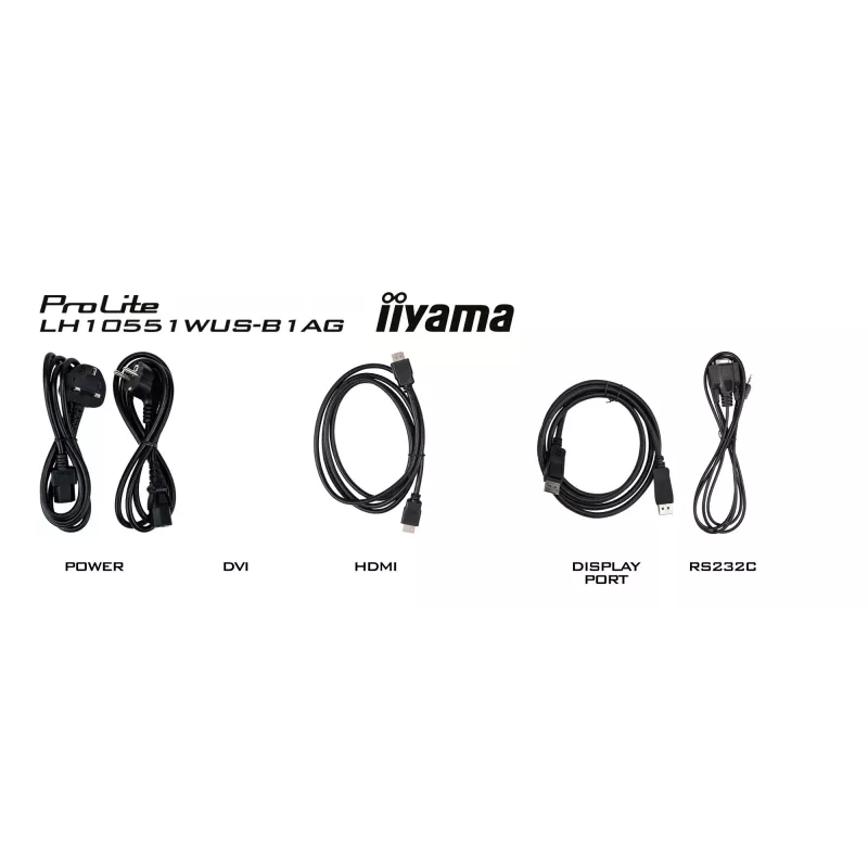 iiyama LH10551UWS-B1AG Signage Display Digital signage flat panel 2.67 m (105 inch) LED 500 cd/m² UltraWide 5K HD Black 24/7