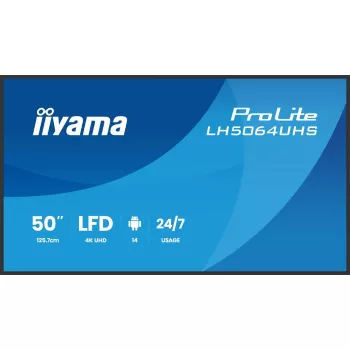 Digital signage flat panel iiyama LH5564UHS-B1AG 55 inch 4K Ultra HD