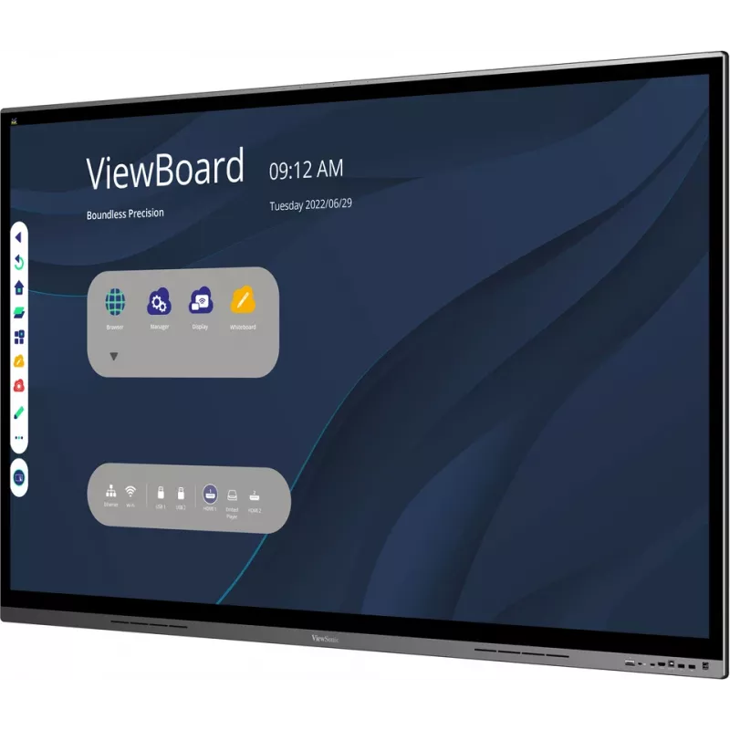 Viewsonic IFP7562 Signage Display Interactive flat panel 190.5 cm (75 inch) LED Wi-Fi 350 cd/m² 4K Ultra HD Black Touchscreen Built-in processor Android