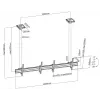 Equip 45 inch-55 inch Dual Screen Ceiling Mount
