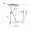 Equip 32 inch-70 inch Motorized TV Ceiling Mount Bracket