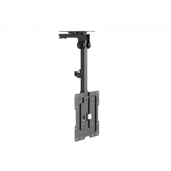 Equip 23 inch-55 inch Ceiling Mount TV Bracket, 75 x 75 mm, 400 x 400 mm, 0 - 80°, -45 - 45°, Stainless steel, Black
