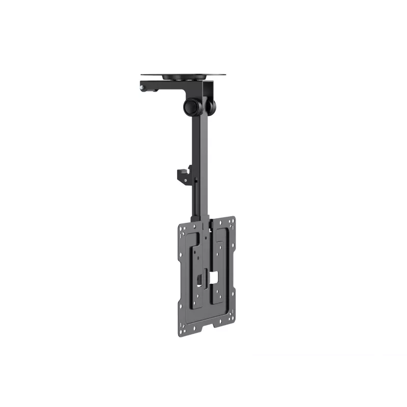 Equip 23 inch-55 inch Ceiling Mount TV Bracket, 75 x 75 mm, 400 x 400 mm, 0 - 80°, -45 - 45°, Stainless steel, Black