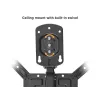 Equip 23 inch-55 inch Ceiling Mount TV Bracket, 75 x 75 mm, 400 x 400 mm, 0 - 80°, -45 - 45°, Stainless steel, Black