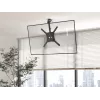 Equip 23 inch-55 inch Ceiling Mount TV Bracket, 75 x 75 mm, 400 x 400 mm, 0 - 80°, -45 - 45°, Stainless steel, Black