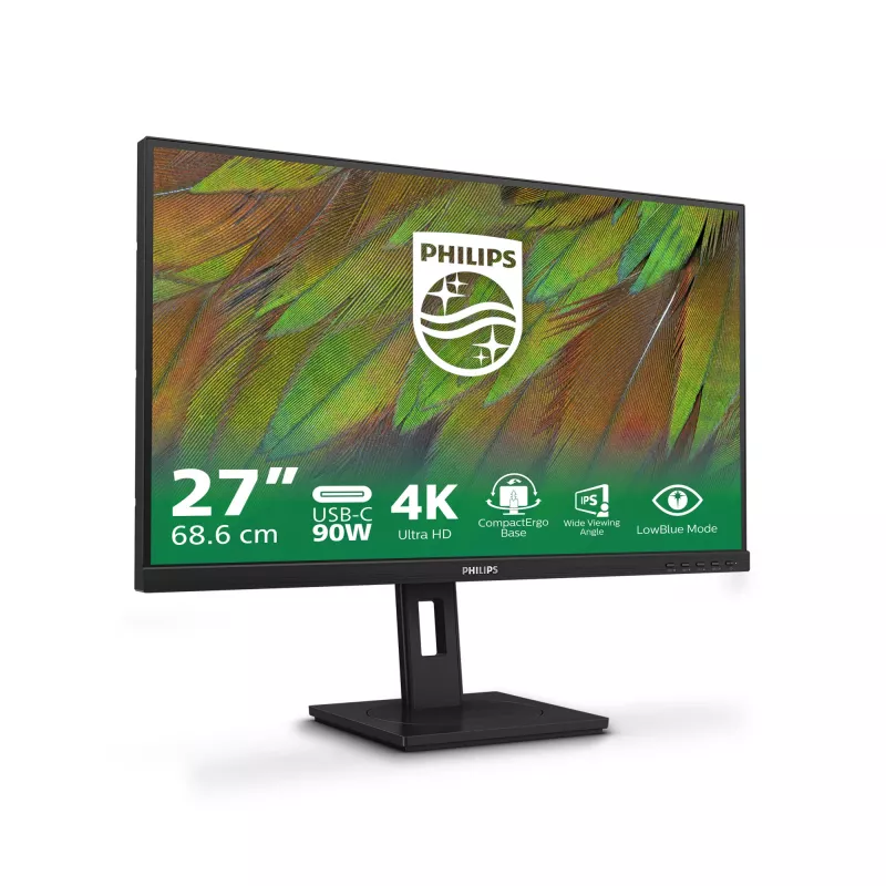 Philips 3000 series 27B1U3900/00 computer monitor 68.6 cm (27 inch) 3840 x 2160 pixels 4K Ultra HD LCD Black