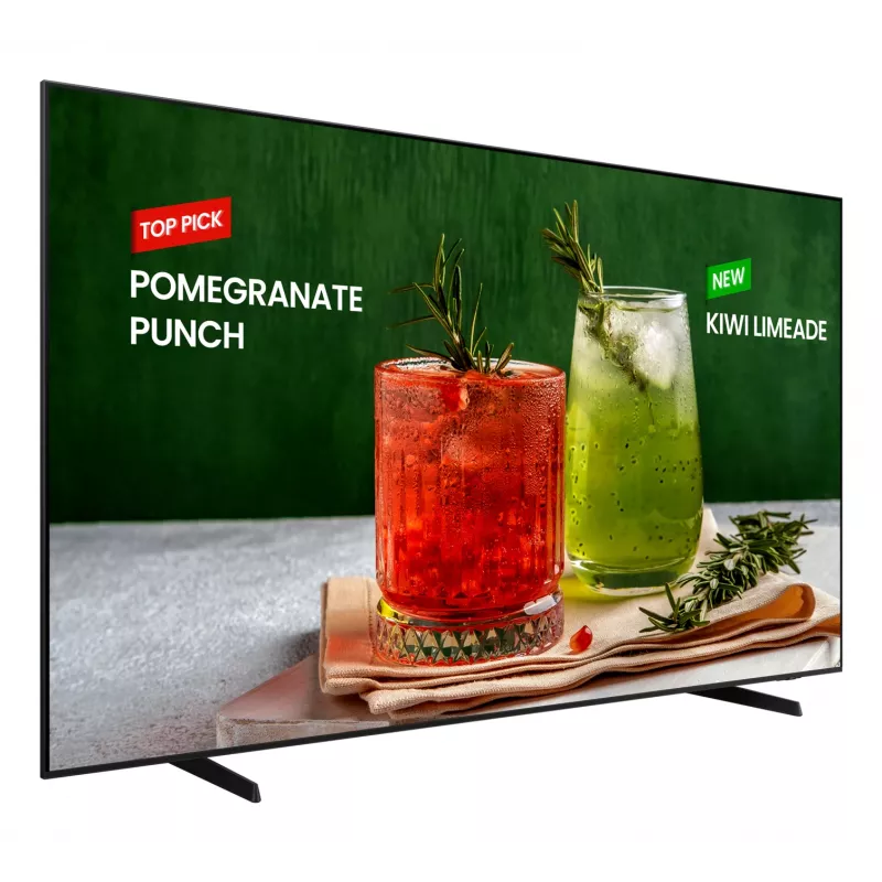 Samsung BE98D-H Digital signage flat panel 2.49 m (98 inch) LED Wi-Fi 4K Ultra HD Black Built-in processor Tizen 16/7