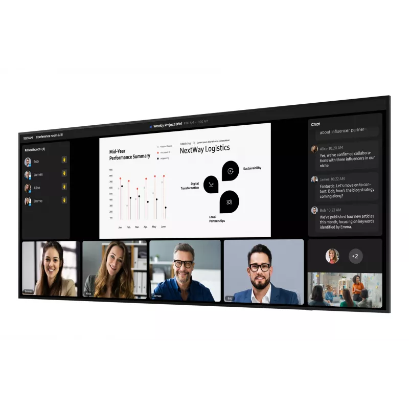 Samsung QPDX-5K Digital signage flat panel 2.67 m (105 inch) LCD Wi-Fi 500 cd/m² 5K Ultra HD Black Tizen 7.0 24/7