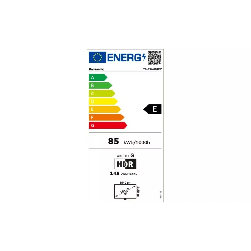 Television Panasonic TB-65W60AEZ 65 inch 4K Ultra HD LCD 3840 x 2160