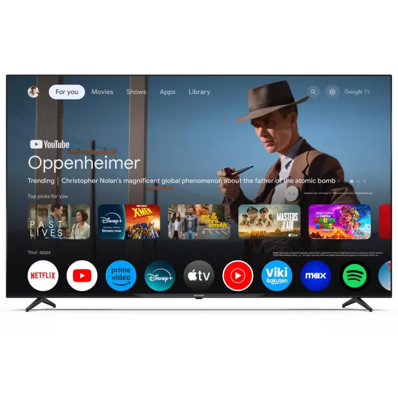 Sharp 70GL4260E TV 177.8 cm (70 inch) 4K Ultra HD Smart TV Wi-Fi Black