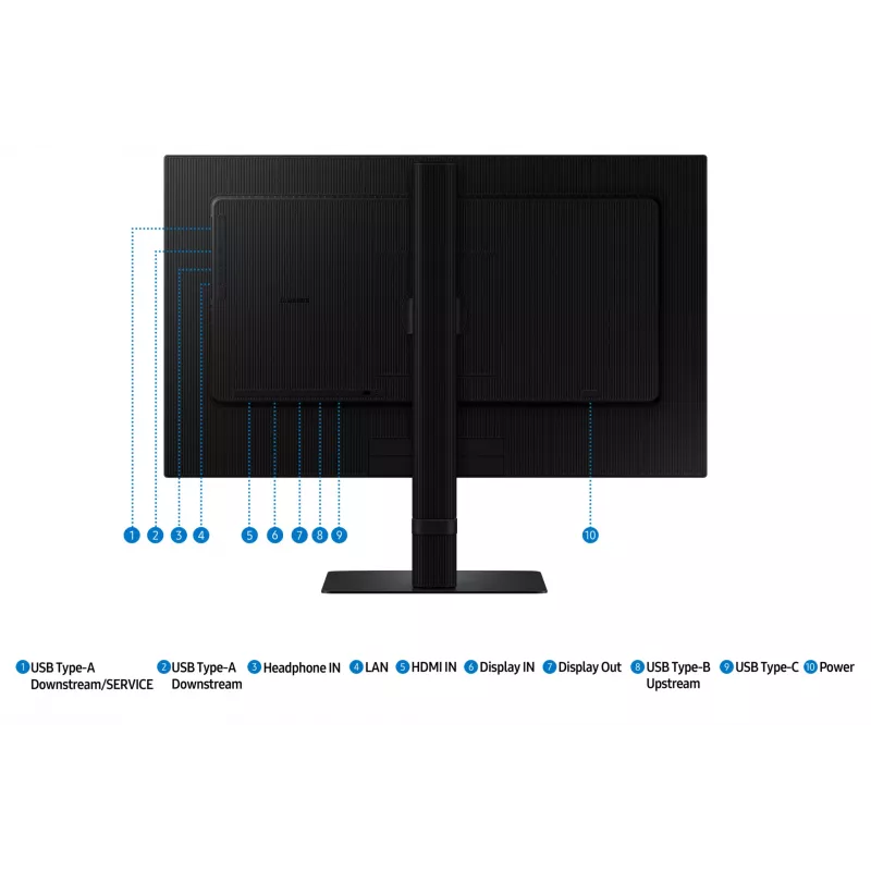 Samsung S24D604UAU computer monitor 61 cm (24 inch) 2560 x 1440 pixels Quad HD LED Black