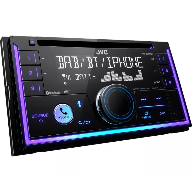 JVC KW-DB95BT Black 200 W Bluetooth