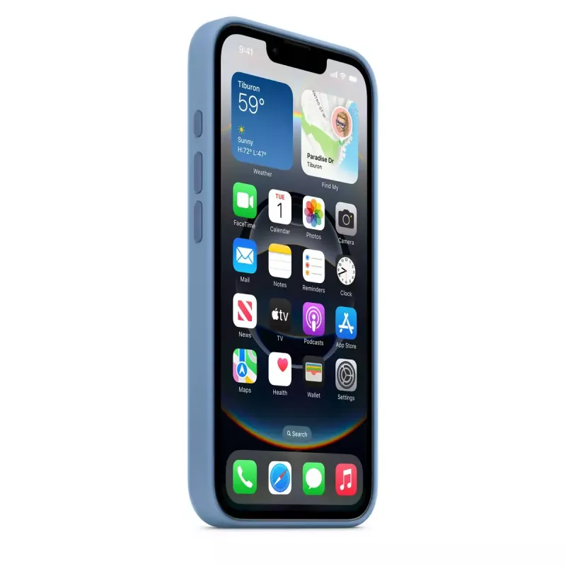 APPLE iPhone 16E - Silicon Case - Winter Blue (MD3Q4ZM/A)