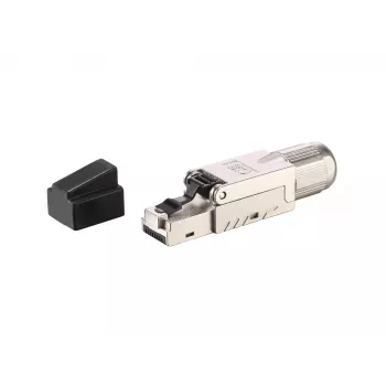 Equip Cat 8.1 Tool-free RJ45 Plug 5pcs/set Black Stainless steel Male