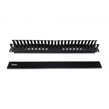 Equip 19 inch Rack Mount Cable Management Panel, Black