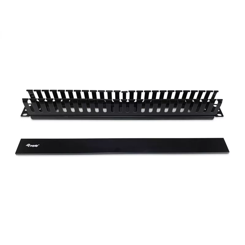 Equip 19 inch Rack Mount Cable Management Panel, Black
