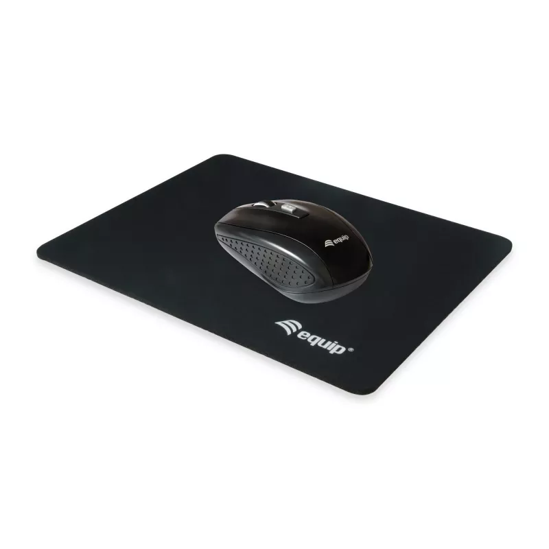 Equip Mouse Pad, Black, Monochromatic, Nylon, Rubber, Non-slip base