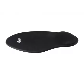 Equip Gel Mouse Pad, Black, Monochromatic, Fabric, Gel, Polyurethane, Wrist rest, Non-slip base