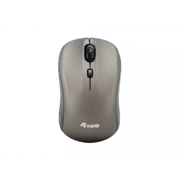 Equip Mini Optical Wireless Mouse, Ambidextrous, Optical, RF Wireless, 1600 DPI, Grey