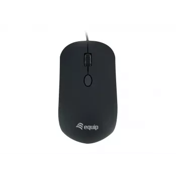 Equip USB Comfort Mouse, Ambidextrous, Optical, USB Type-A, 1600 DPI, Black