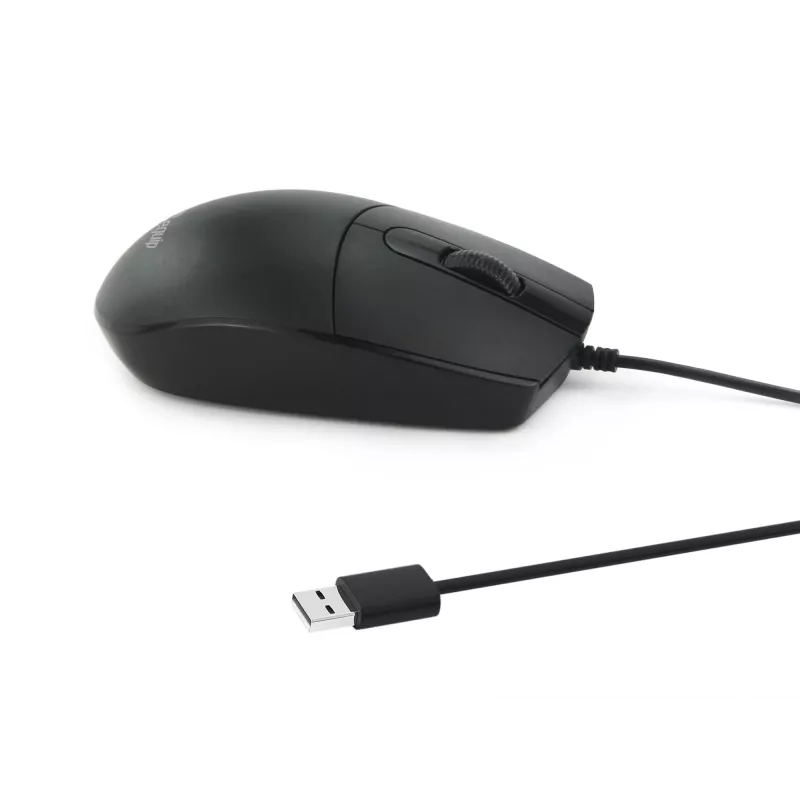Equip USB Silent Mouse, Ambidextrous, Optical, USB Type-A, 1200 DPI, Black