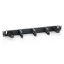 Equip 19 inch Rack Mount Cable Management Panel, Black (RAL 9005)