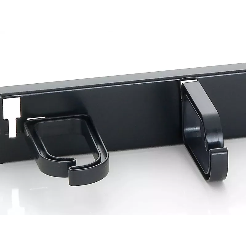 Equip 19 inch Rack Mount Cable Management Panel, Black (RAL 9005)