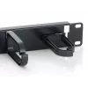 Equip 19 inch Rack Mount Cable Management Panel, Black (RAL 9005)