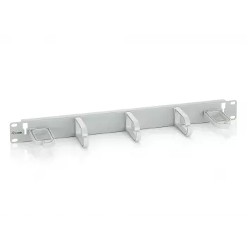 Equip 19 inch Rack Mount Cable Management Panel, Light Grey (RAL 7035)