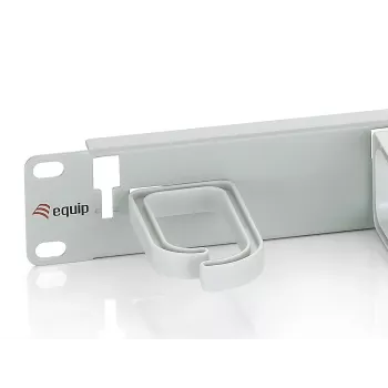 Equip 19 inch Rack Mount Cable Management Panel, Light Grey (RAL 7035)