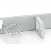 Equip 19 inch Rack Mount Cable Management Panel, Light Grey (RAL 7035)