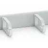 Equip 19 inch Rack Mount Cable Management Panel, Light Grey (RAL 7035)