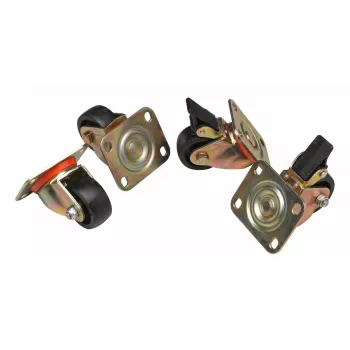 Castor wheels Equip EZW-2 Black 60mm for Flex Cabinets
