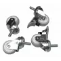 Castor wheels Equip EZW-1 Silver 30x30x60mm 4 pcs