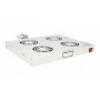 EQUIP EZF-4-G 19 inch 1U Rack Mount Cooling Fan Panel with 4 x 120mm Fans, Light Grey (RAL 7035)