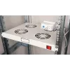 EQUIP EZF-4-G 19 inch 1U Rack Mount Cooling Fan Panel with 4 x 120mm Fans, Light Grey (RAL 7035)